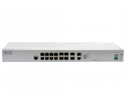 MES2208P | Коммутатор 4 PoE, 6 SFP портов