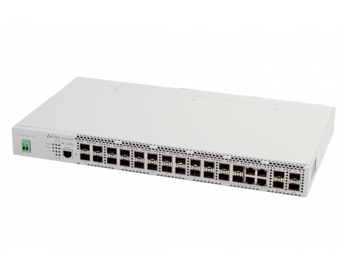 MES2324F DC | Коммутатор 24 SFP порта 1G, 4 порта 10G