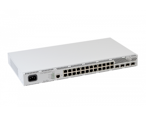 MES2424P | Коммутатор 24 порта PoE/PoE+ 1G, 4 порта 10G