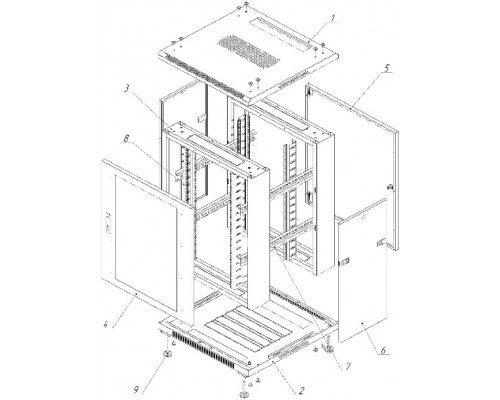 Напольный шкаф NTSS ПРЕМИУМ | 42U 600×800 мм