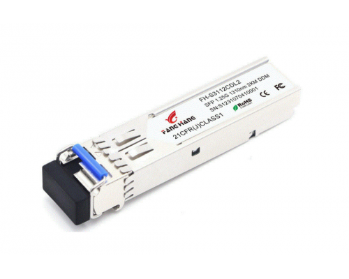 FH-S3112CDL2S, 2 км SFP модуль 1.25G, 2 волокна, 1310 нм, DDM, LC