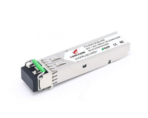 FH-S5512CDL200, 200 км SFP модуль 1.25G, 2 волокна, 1550 нм, DDM, LC