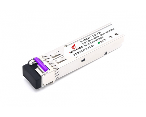 FH-SB5412CDL160, 160 км SFP модуль WDM, 1.25 G, TX 1550 нм, RX 1490 нм, LC, DDM